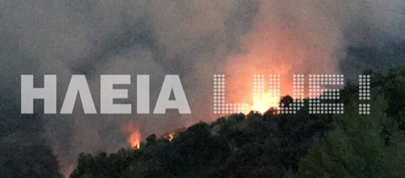 Σε πλήρη εξέλιξη η πυρκαγιά στην Ηλεία - Ένας τραυματίας (φωτό)